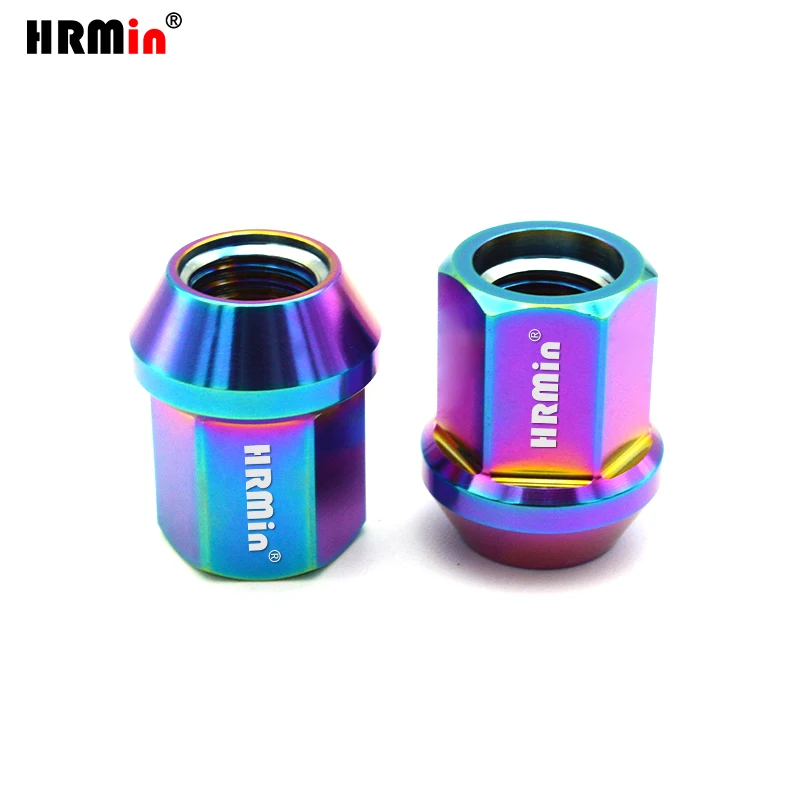 HRmin 17mm Hex Gr.5 Titanium Automobile Vehicle Car Lug Nut M12x1.25x27mm for Nissan Suzuki Infiniti Subaru Geely Great Wall