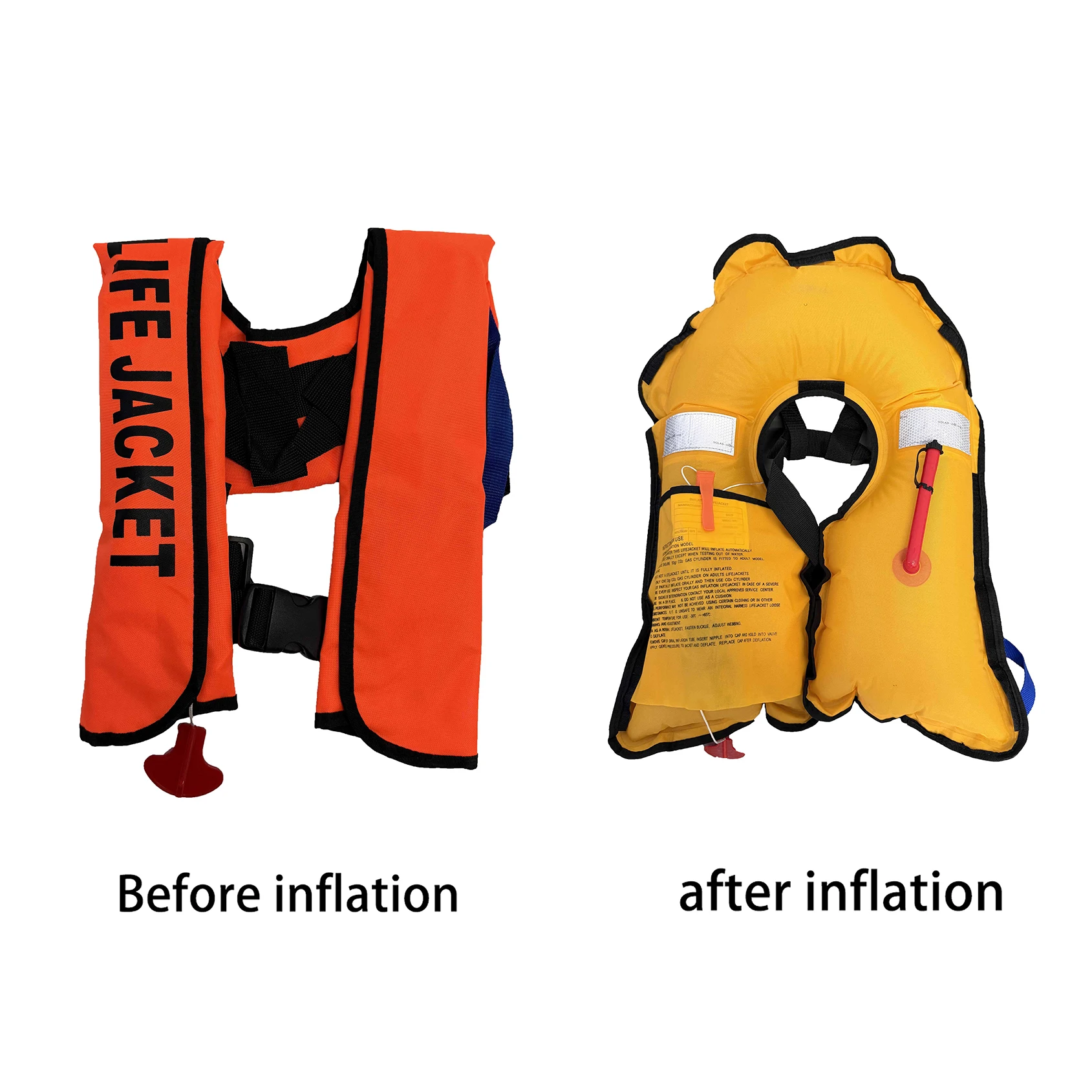 Automatic Swiming Life Vest Inflatable Fishing Life Jacket Top quality Rescue Vest big Buoyancy kayak boat Life Jacket