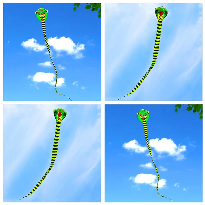 free shipping 5pcs/lot 15m snake kites flying toys for children string line weifang kite factory wholesale outdoor fun sports