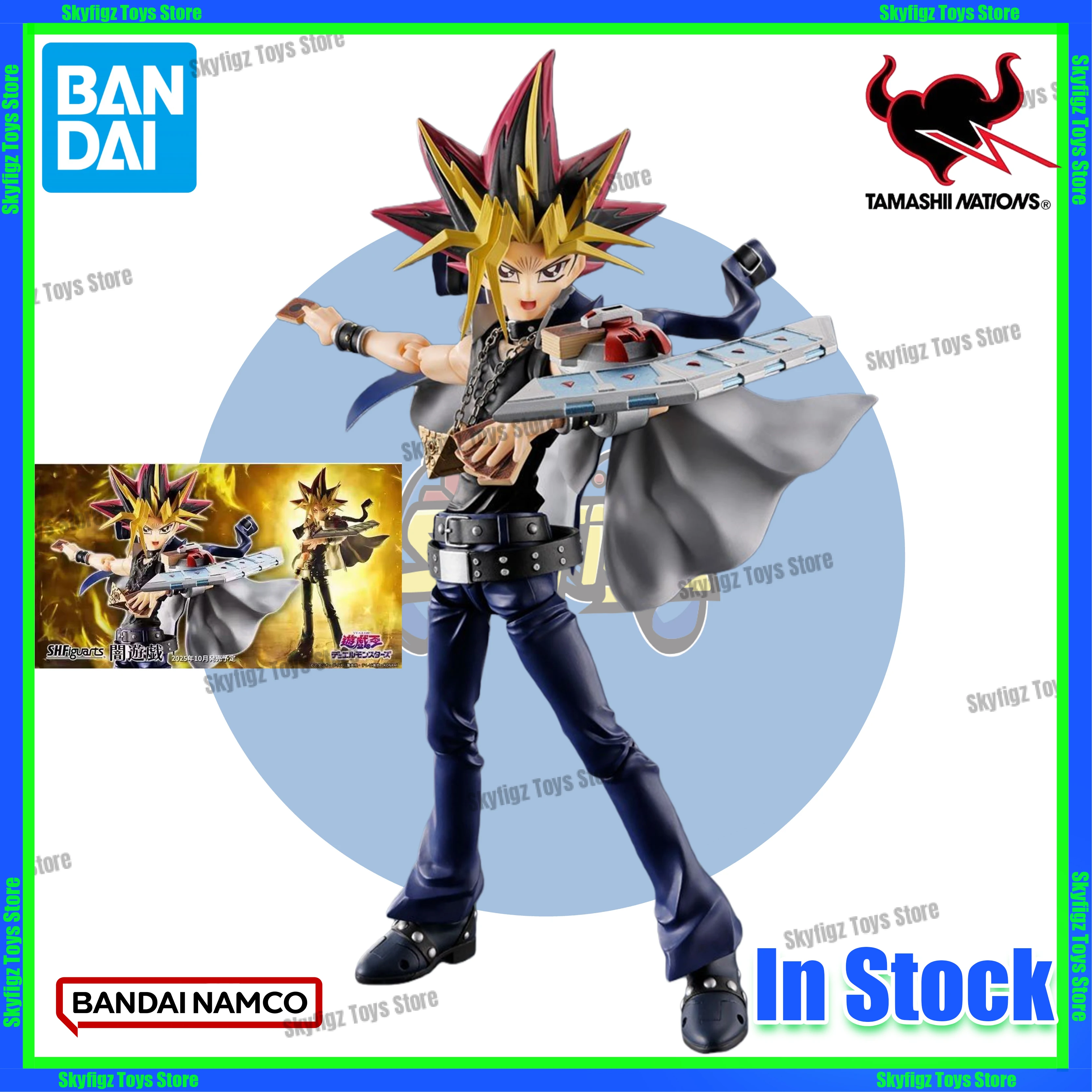 

In Stock Bandai S.H.Figuarts Yami Yugi SHF Mutoh Dark Game King Duel City Chapter Joint Movable Genuine Doll Figure