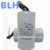 3KW high-power motor starting capacitor CD60 250V 250VAC 300UF 450V 450VAC car wash machine