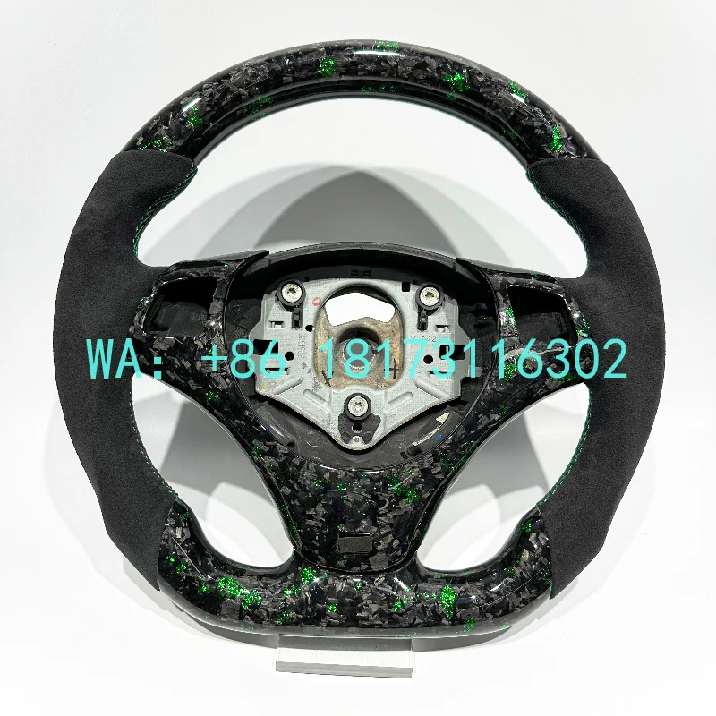 China Plant 2026 Green Carbon Fiber Hot Sell Factory Direct  MSport Steering Wheel  E90 E91 E92 E93 X5 F15 X6 F1
