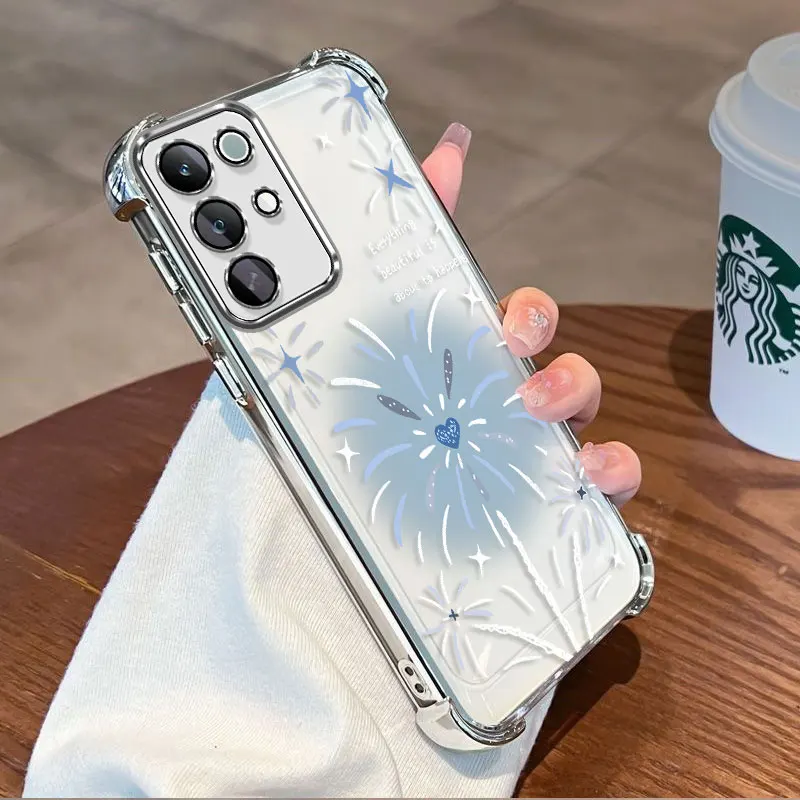 Plating Protective Cover For Realme C85 Pro C85 5G Case Flxebile TPU Four-corner Shockproof Beautiful Simple Fundas