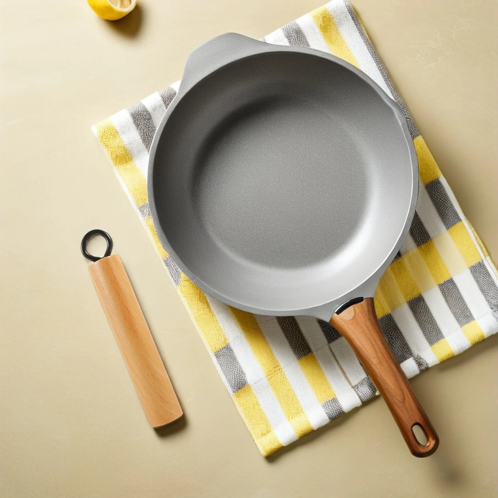 

1pcs Anti-Scald Wooden Pot Handle Replacement Universal Detachable Grip For Pans Milk Frying Cookware Kitchen Utensils