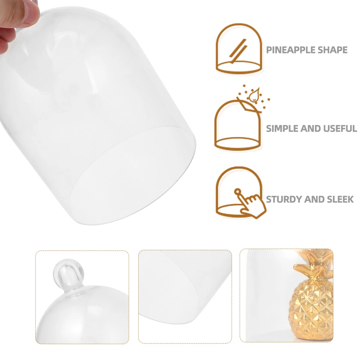 

1 шт., подставка для сережек с ананасом, керамический держатель для ювелирных изделий, настольный органайзер для колец, шпильок, подставка для ювелирных изделий