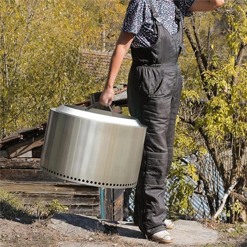 ABVA-Leather Fire Kang ハンドル ステンレススチールフック付き Fire Kang 移動ツール ソロストーブシリーズ Fire Kang に適しています