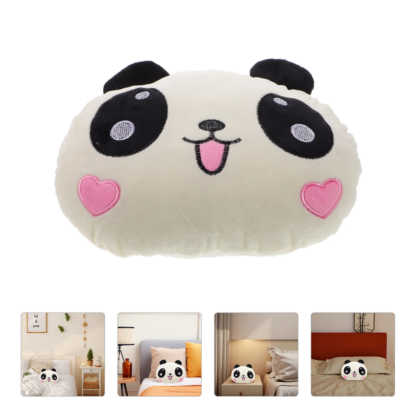 

Panda Car Neck Pillow Soft PP Cotton Filling Comfortable for Driving Office Chairs Home Sofas Neck Rest Travel Cushion