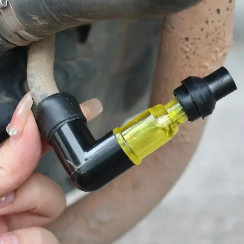 Universal Motorcycle Ignition Spark Plug Cap Flash Spark Plug High Pressure Cap Elbow Shaped Motorcycle Modification Accessories