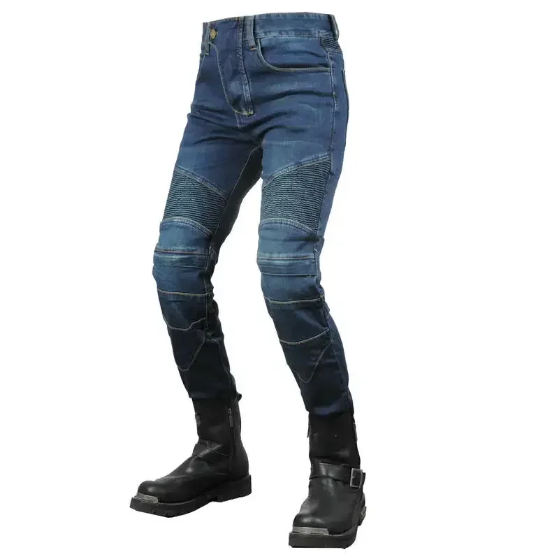 

Motorcycle Women Fall Proof Off-road Cycling Pants Dirt Bike Pants Casual Elasticity Jeans Trousers Motocross Classic Style