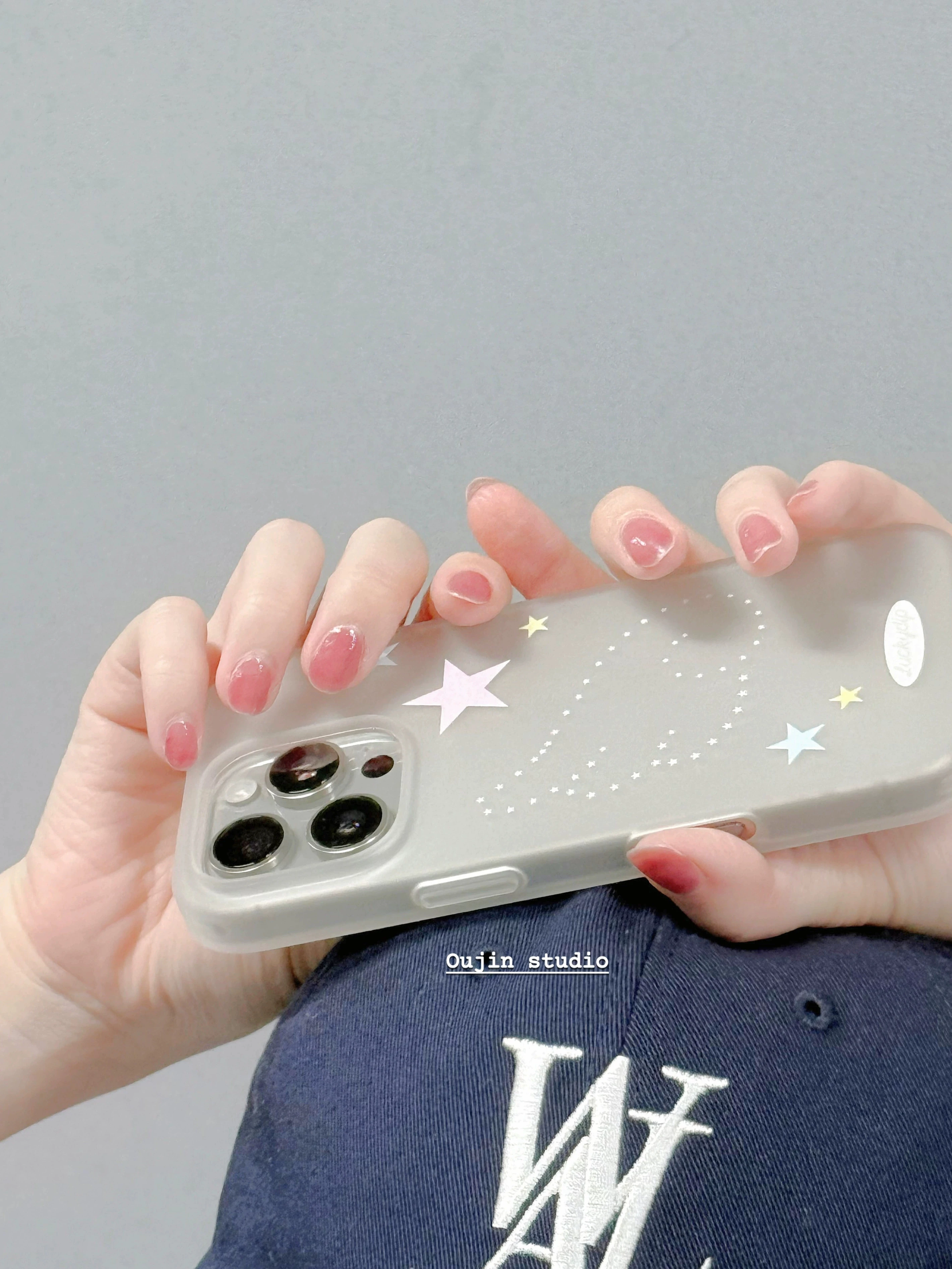 Ins Cute Angel Wing Stars Phone Case For iPhone 17 16 15 14 13 12 11 Pro MAX AIR 16E MINI X XR XS 7 8 Plus Y2K Minimalism Cover - Image 2