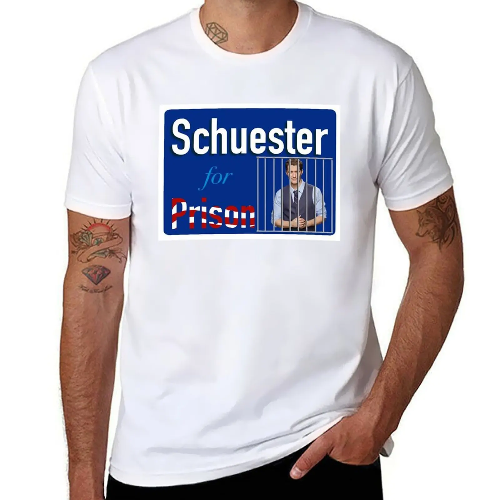 

Schuester for Prison Glee T-Shirt t shirts with prints t shirt men 100% cotton luxury brand T-Shirt