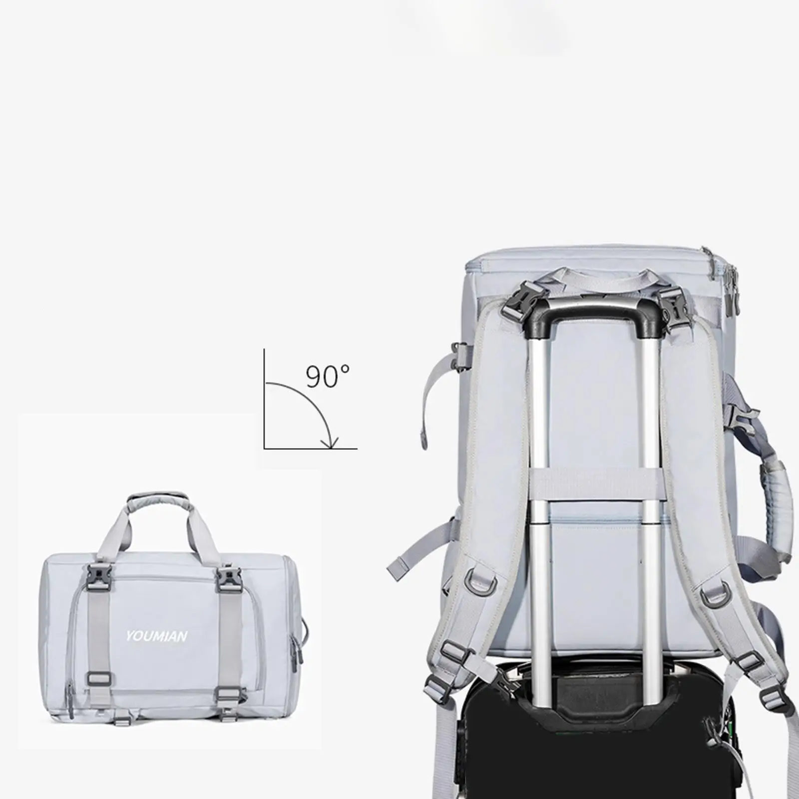 

Ski Boot Bag Ski Backpack Adjustable Shoulder Straps Carrying Bag Ski Boot Backpack for Mountaineering Outdoor Sports Cycling