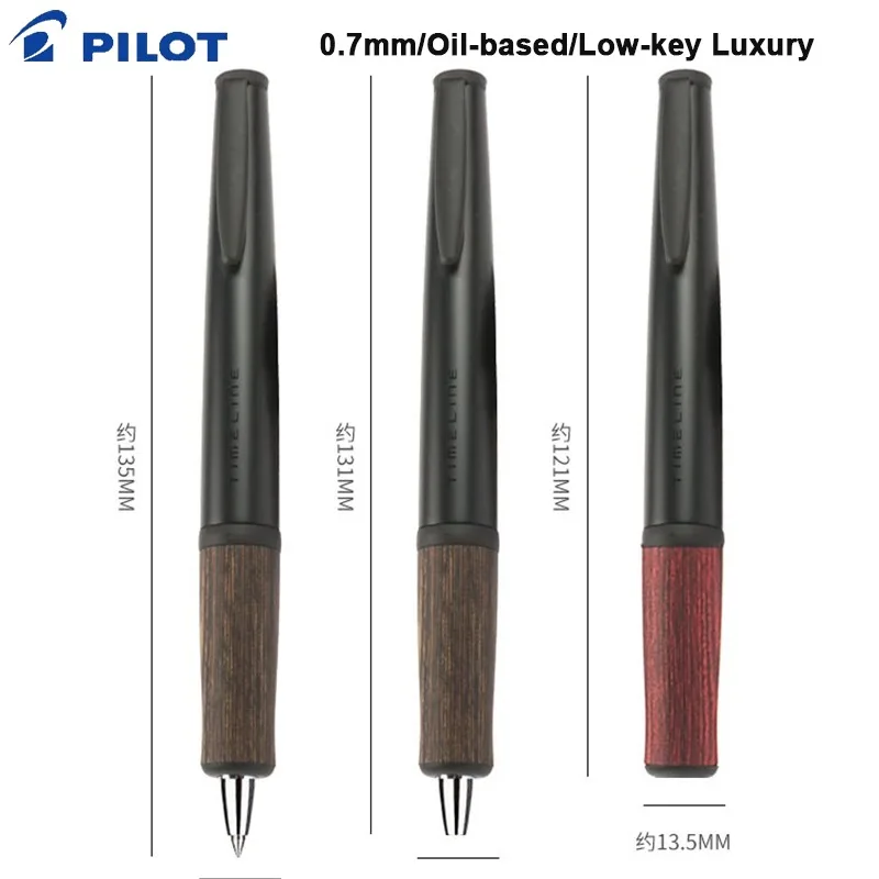 PILOT Luxury Wood Grain Ballpoint Pen Timeline PAST Series 0.7mm Fast-Dry Water-Resistant Ink Smooth Writing Aesthetic Staionery