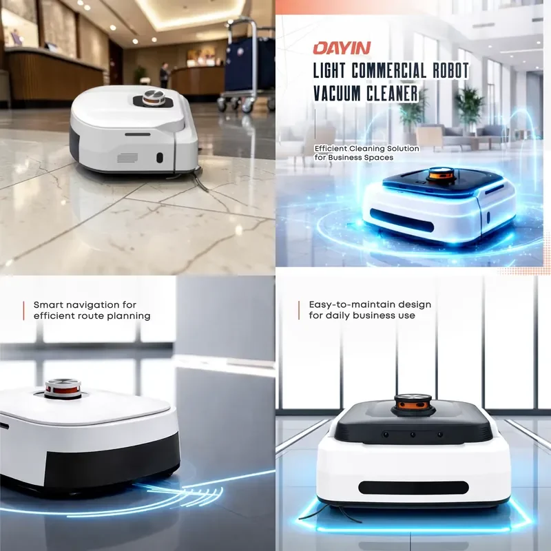Hotel cleaning 1.5L dust box capacity integrated commercial intelligent sweeping with WiFi and 4G