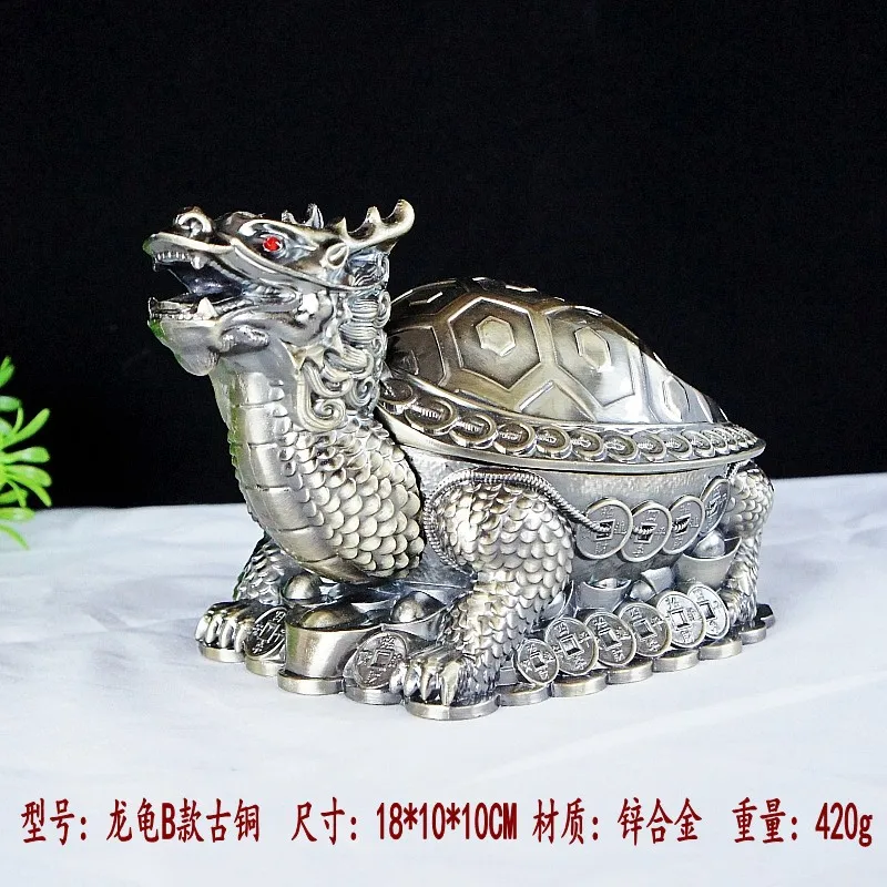 

Golden Toad Jade Rabbit Dragon Turtle Tiger Ashtray Model Metal Craft Home Decor Living Room Tea Room Gift Souvenir