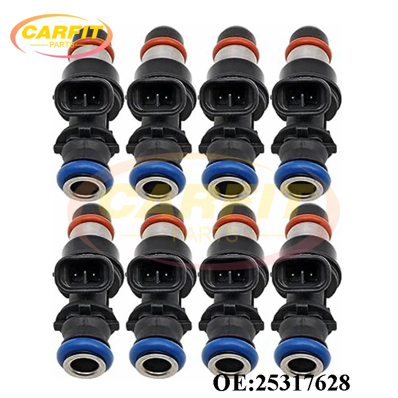 8PCS High Quality New OEM 25317628 17113698 Fuel Injector Nozzle For Chevrolet 1999-2007 Chevy GMC 4.8L 5.3L 6.0L Auto Parts