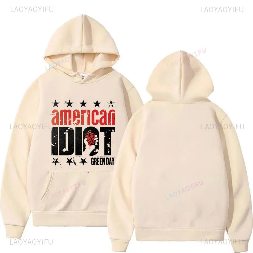 New Arrived Men Hoodie Autumn Green Day \' AMERICAN IDIOT ALBUM COVER \' Hoodies - Nuevo Y Oficial Unisex Sweatshirt Men Hoody