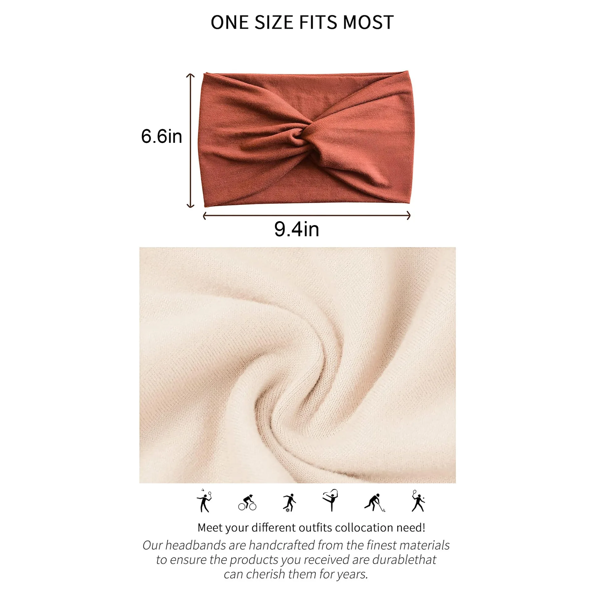 Women's Wide Elastic Headband, - огляд і ціна Women'S Exercise Accessories
