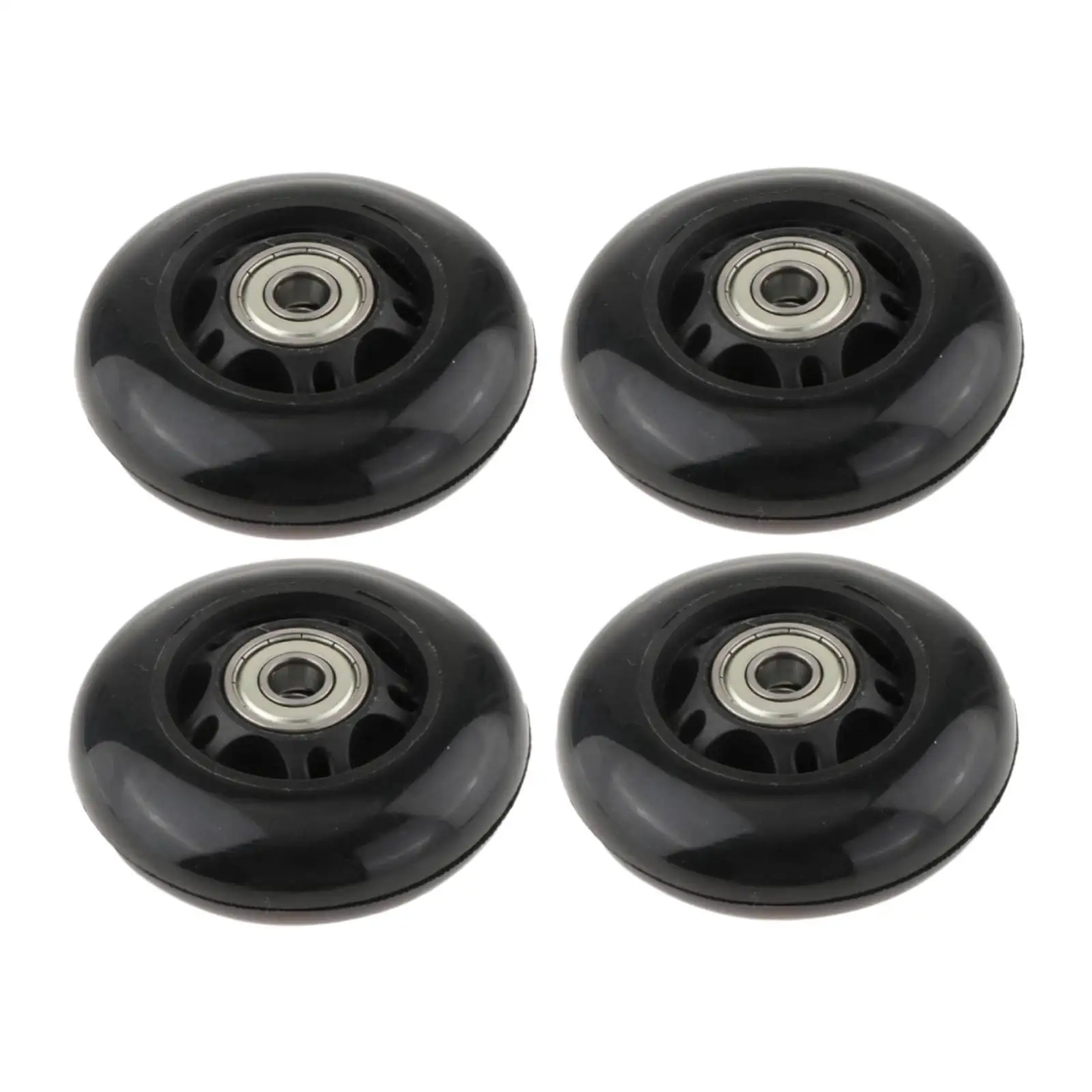 Pilates Reformer Wheel Set Black Quiet Glide 70mm Core Bed Roller Repair Parts for Pilates Accessories Equipment