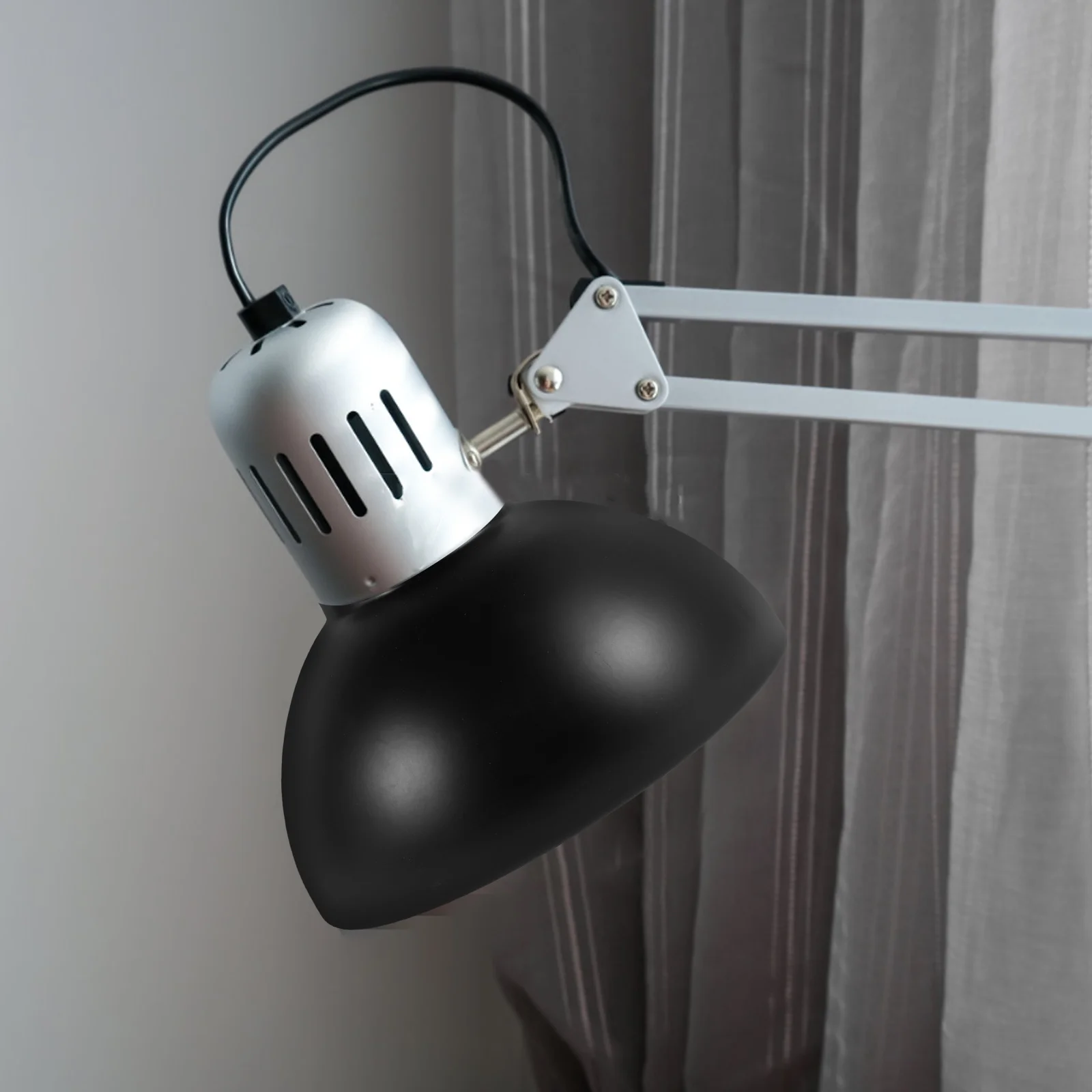 

Folding Lampshade: Industrial Style Metal Table Light Cover For Home Office Vintage American Design Shade Replacement, Easy