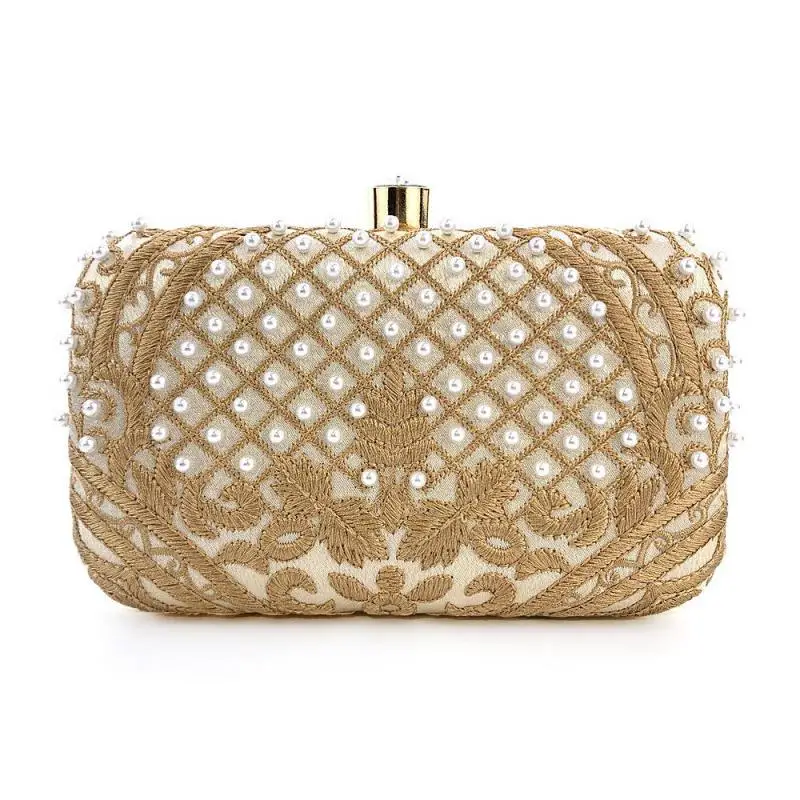 Exquisite Embroidery Evening Bag Luxurious Handbag Small Square Party Bag Banquet Wedding Bag Clutch Purses For Women 2024 New