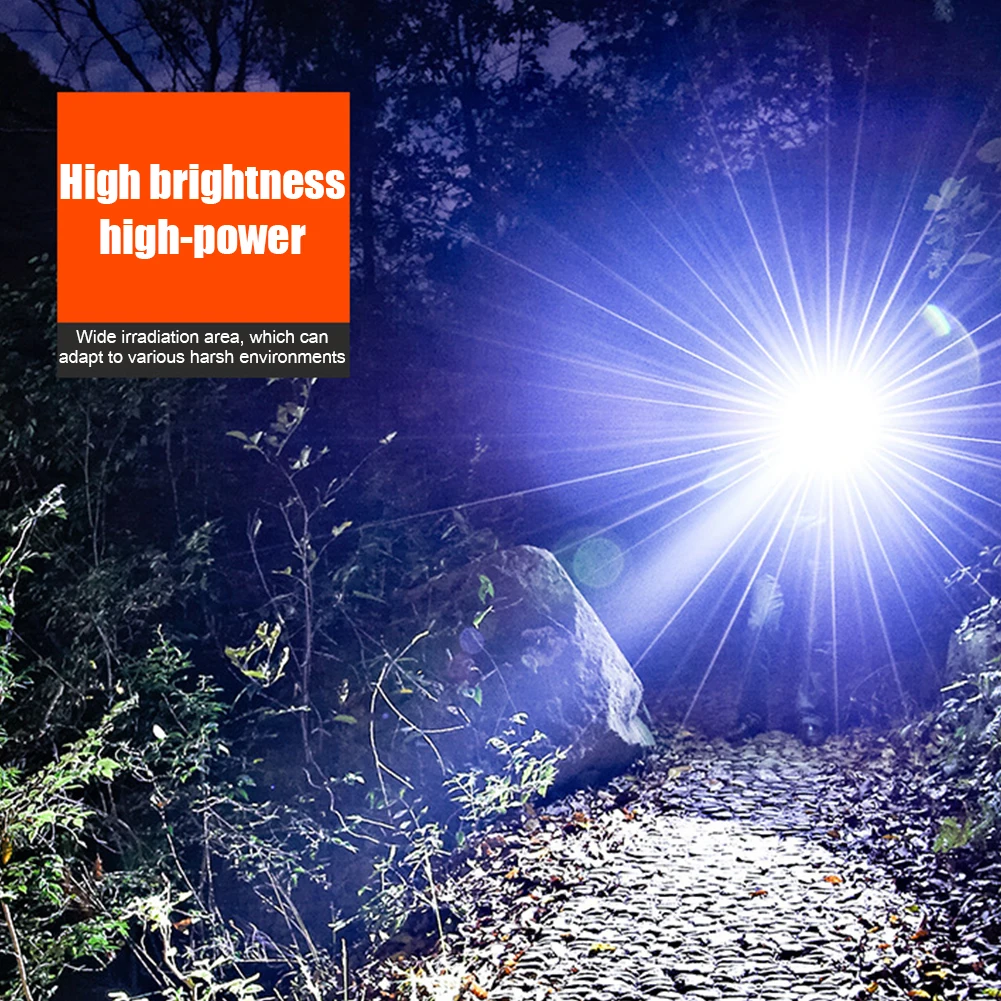 Torcia montata sulla testa Torcia solare ricaricabile tramite USB Lampada frontale impermeabile per la pesca Corsa Forniture da campeggio