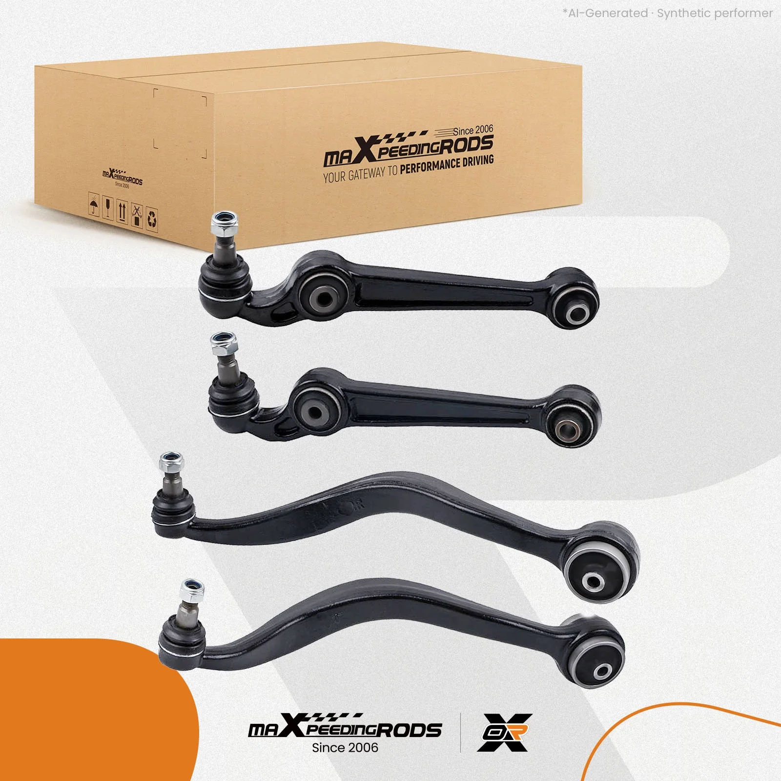4pc Front Lower Control Arm Ball Joint for Ford Fusion Lincoln MKZ Mercury Milan