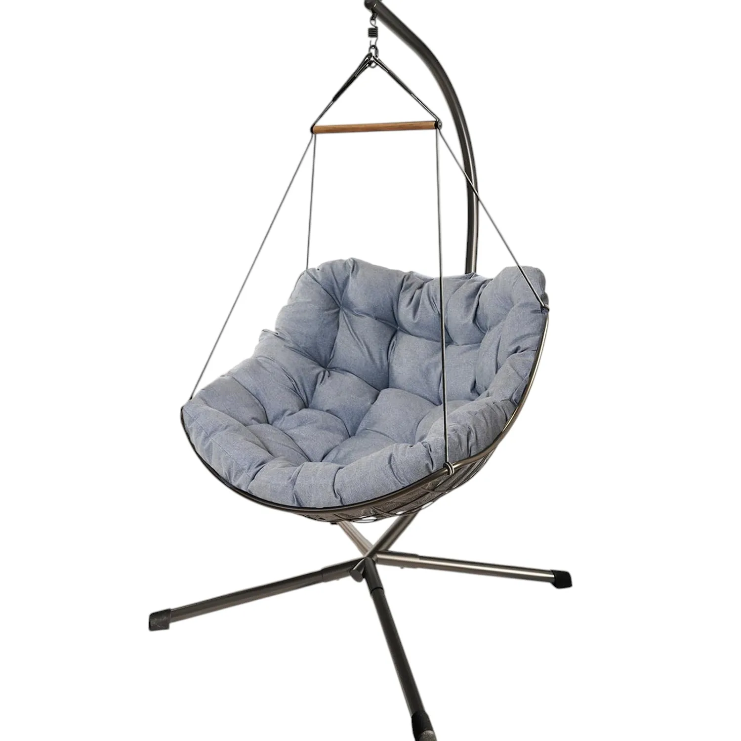 Patio Furniture Leisure Cheap PE Rattan  Rope Hanging Swing Chair Outdoor