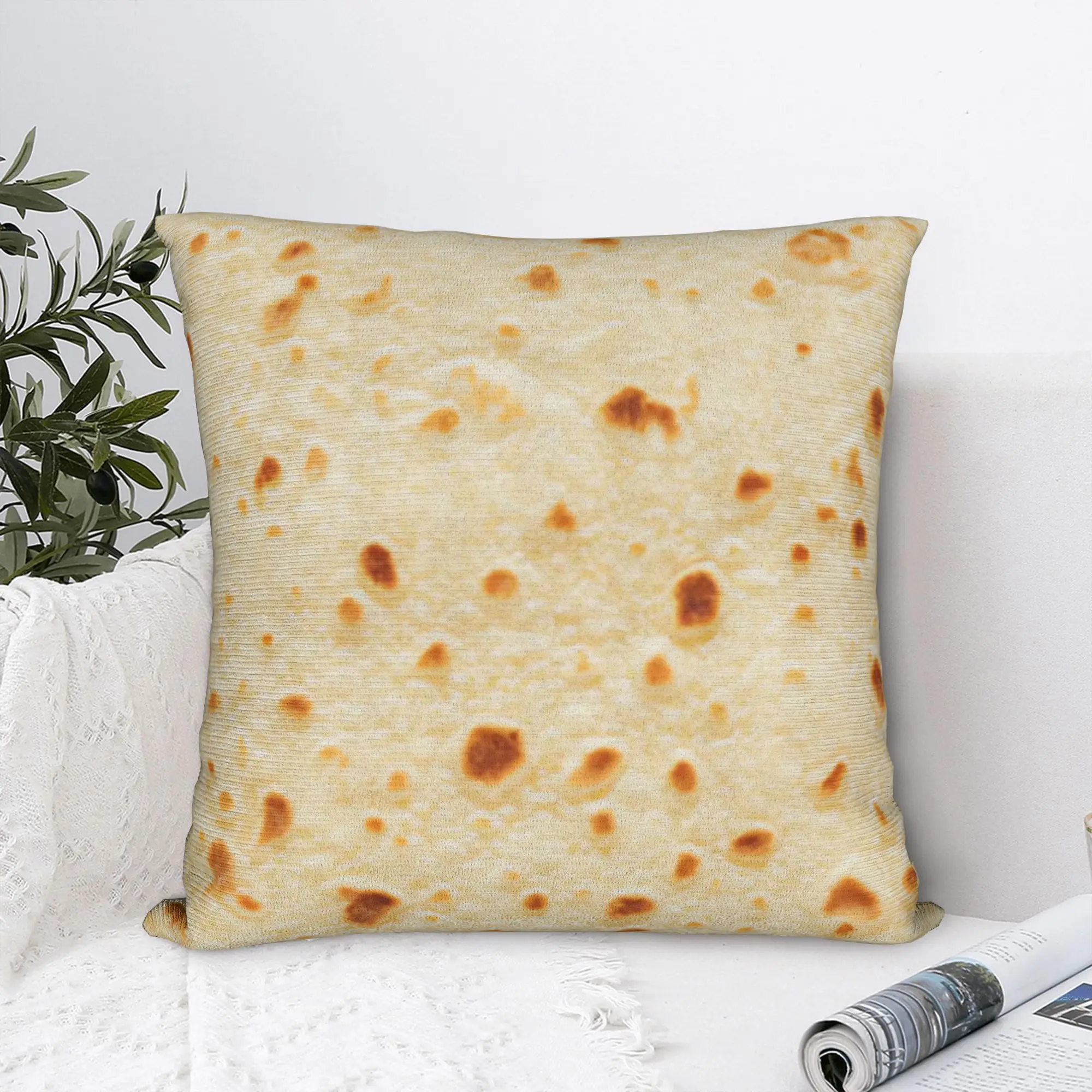 Burrito Tortilla Wrap Pillow Case  Print Pillow Cover For Living Room Bed Chair Novelty Cushion Cover
