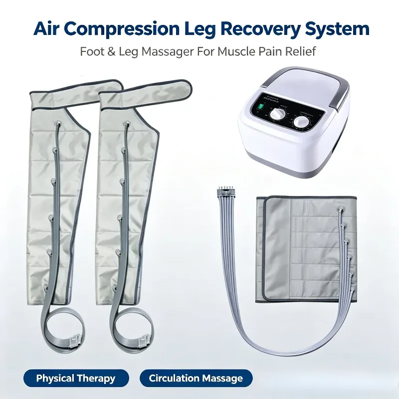 Air Compression Leg Recovery System Foot & Leg Massager For Physical Therapy Muscle Pain Relief Device