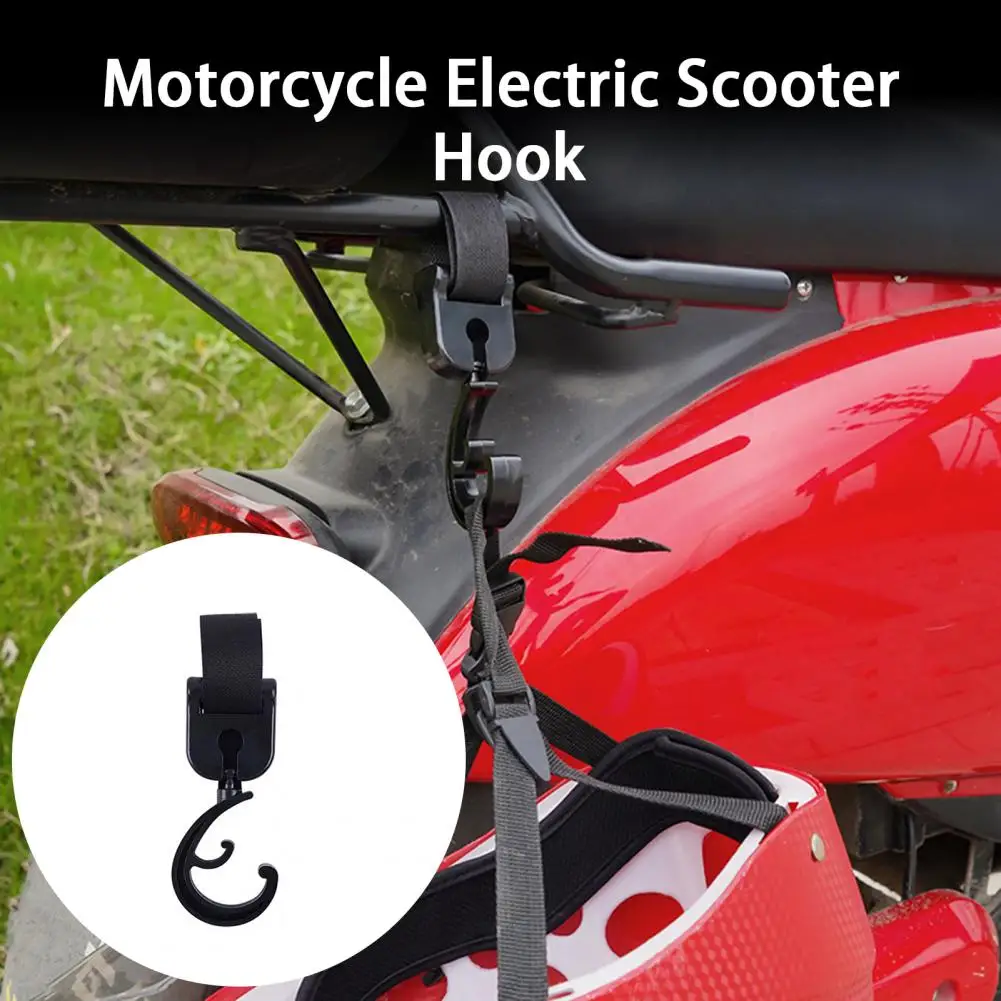 Wear-resistant Electric Scooter Hook  Fastener Tape Thick Nylon Helmet Holder  Electric Scooter Front Hanger Hook