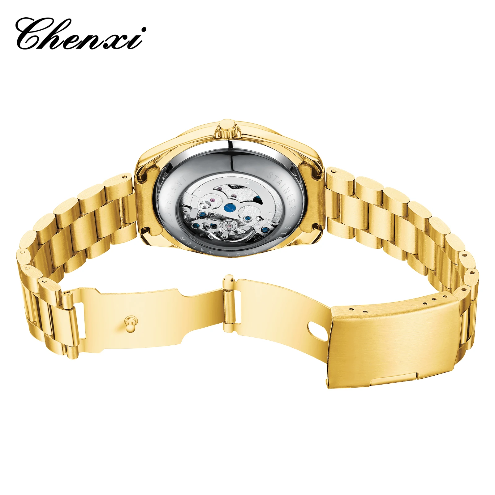 CHENXI 8806 Top Brand Men Automatic Mechanical Business Watches Stainless Steel Waterproof Men\'s Wristwatches Reloj Hombre