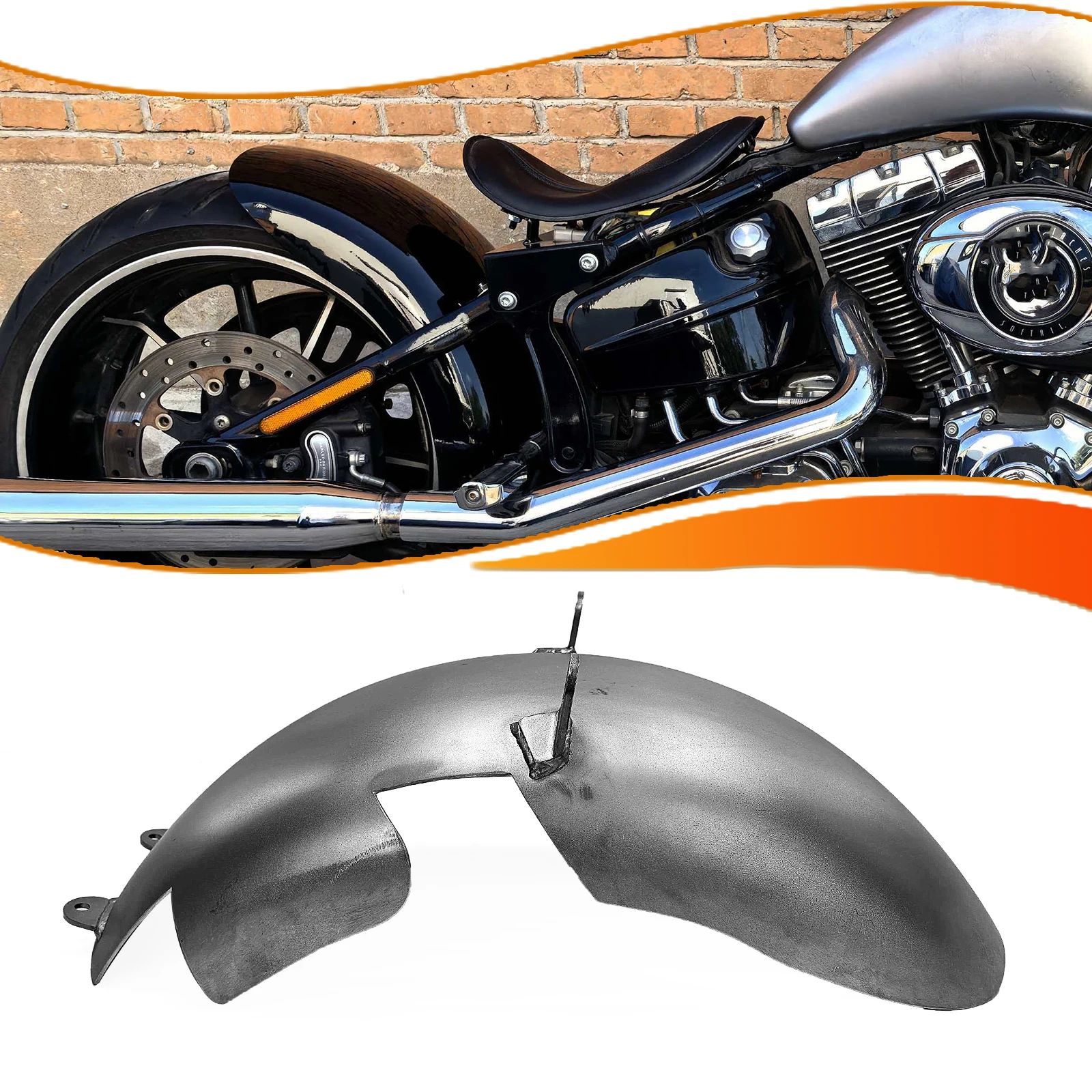 Motorcycle Rear Fender Guard Mudguard For Harley Davidson Softail Breakout 2013–2018 280mm Mud Guard Tail Wheel Splash Cover