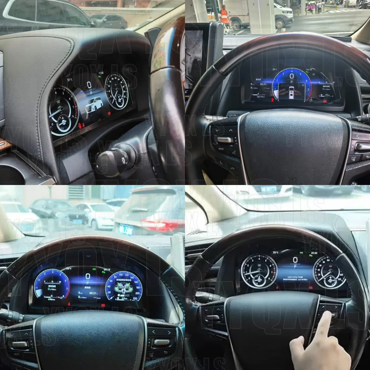 Car Meter Screen Dashboard Instrument Display For Toyota Vellfire Alphard 20Digital Cluster HeadUnit Upgrade Virtual Cockpit