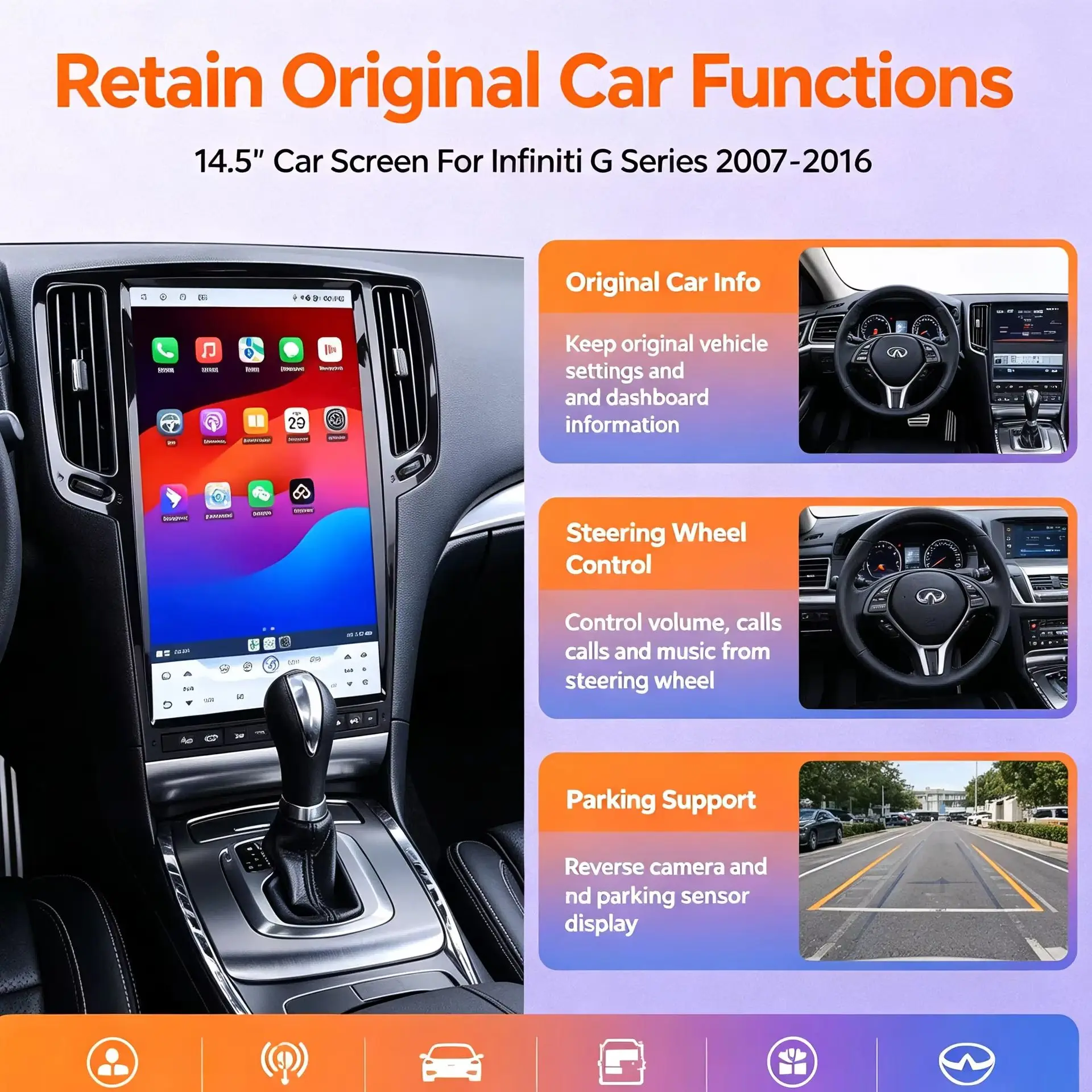 For Infiniti G Series 2007 - 2016 14.5