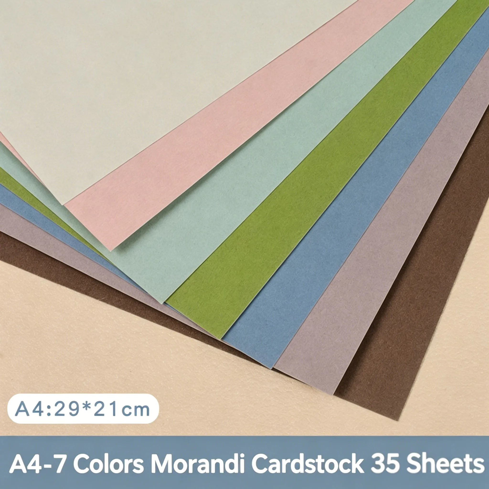 A4 Macaron Color Cardstock 230gsm Thick Colored Paper 10 Colors 20 Sheets Handmade DIY Scrapbooking Craft Card Making Paper