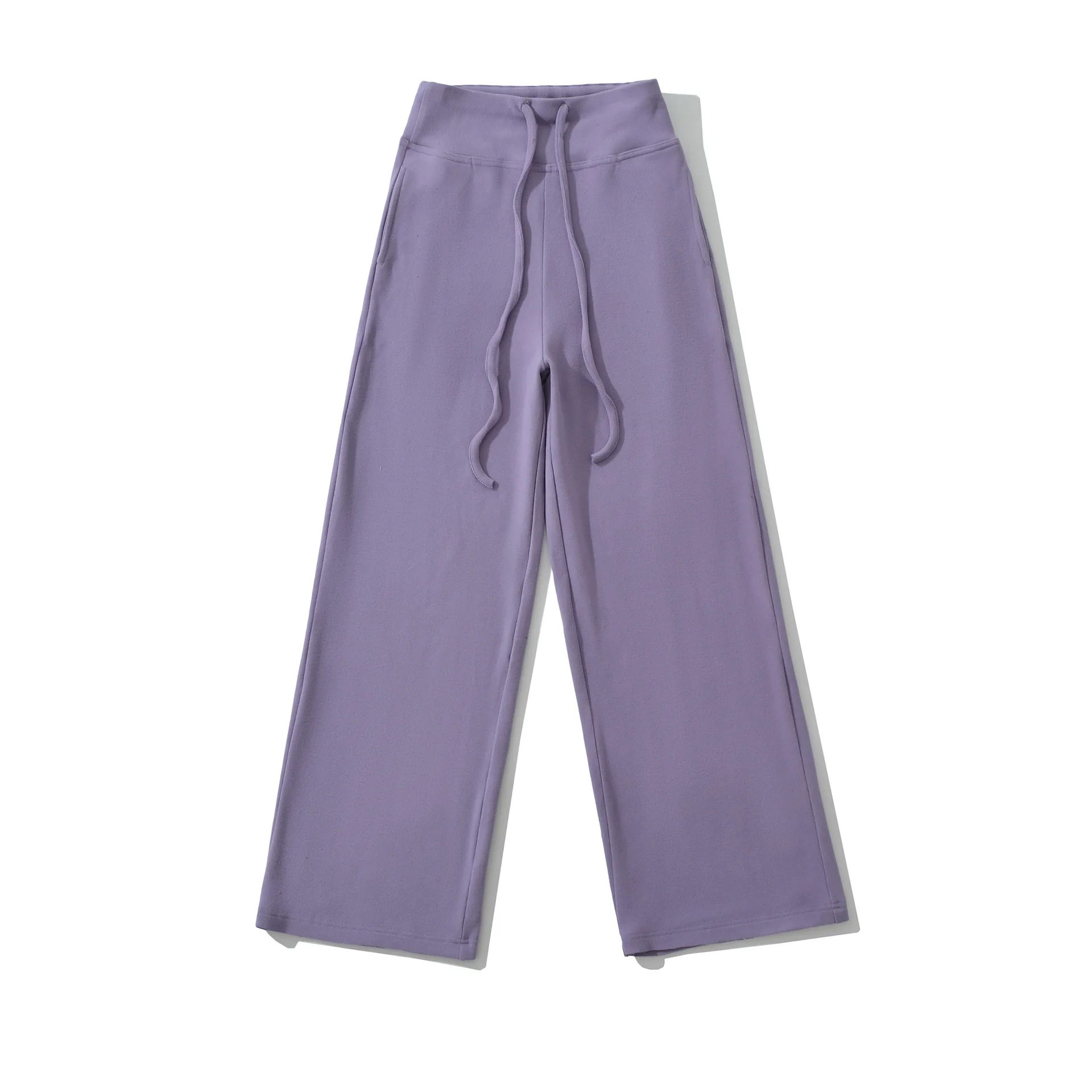 

Новые модные стильные брюки-джоггеры с завязками на талии, прямые, свободные, широкие, однотонные, повседневные, для женщин, EHGE