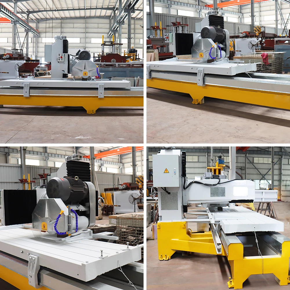 SYQ-600 Manual Cutting Machine Edge Cutter for Marble Granite Stone Chamfer Function