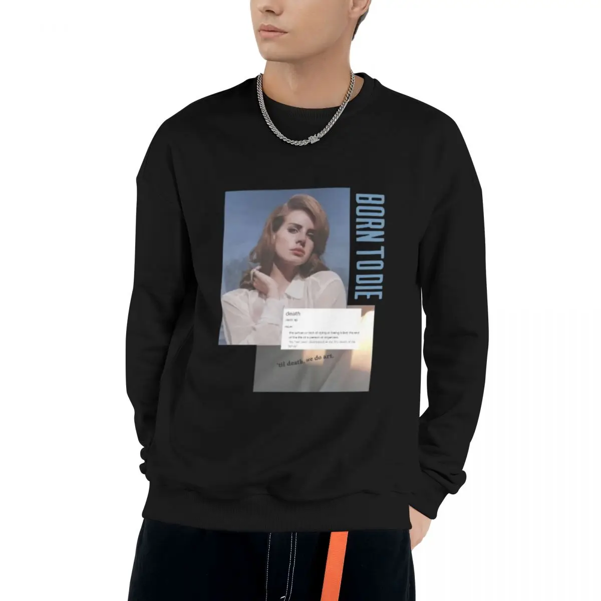 

Lana Del Rey Luxury Design Hoodie Men's Cotton Casual Vintage Streetwear Tops Sets