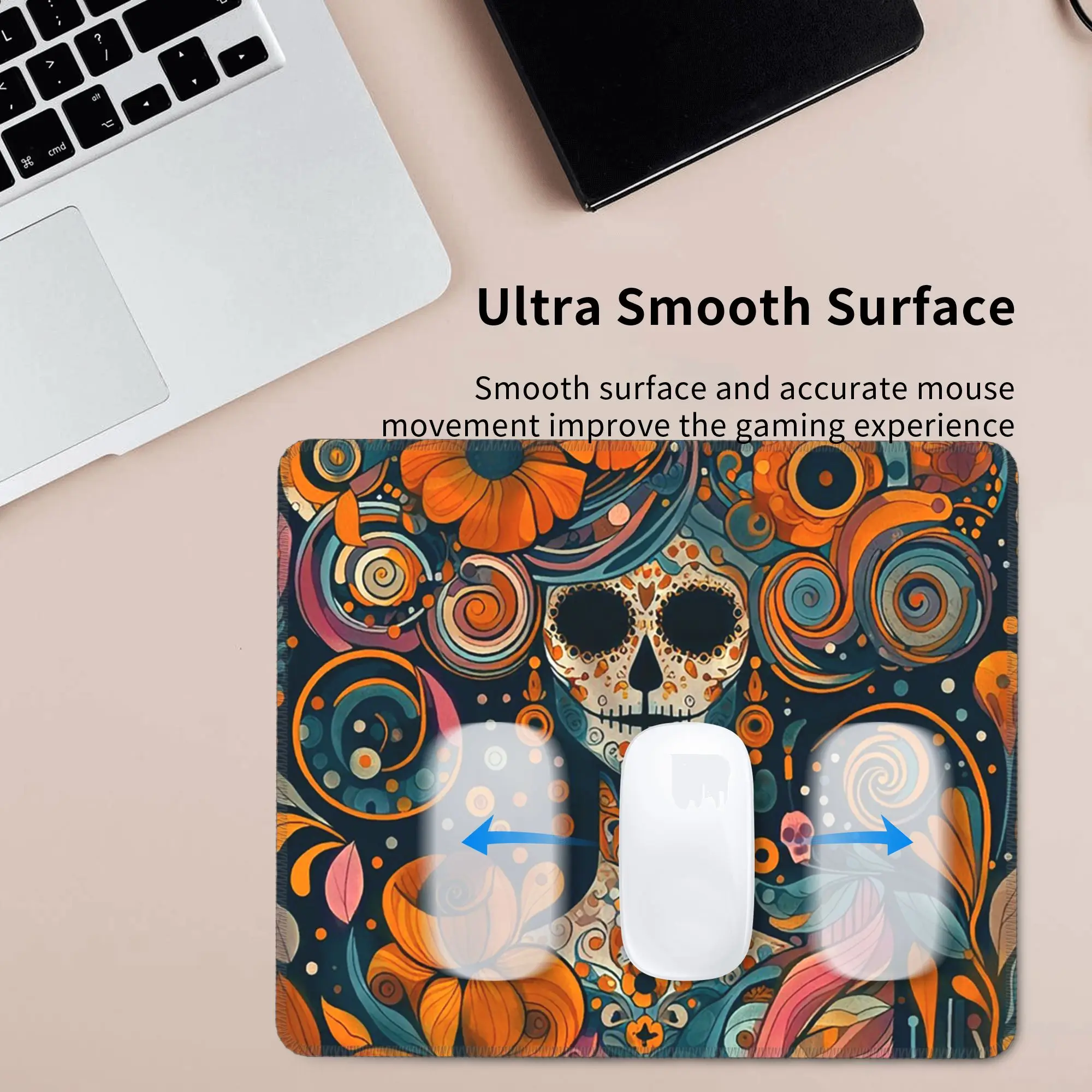 Mexican Catrina Girl Day Of The Dead Sugar Skull Mouse Pad Computer Keyboard Mouse Mat Gaming Laptop Desk Mat Office Table Mats