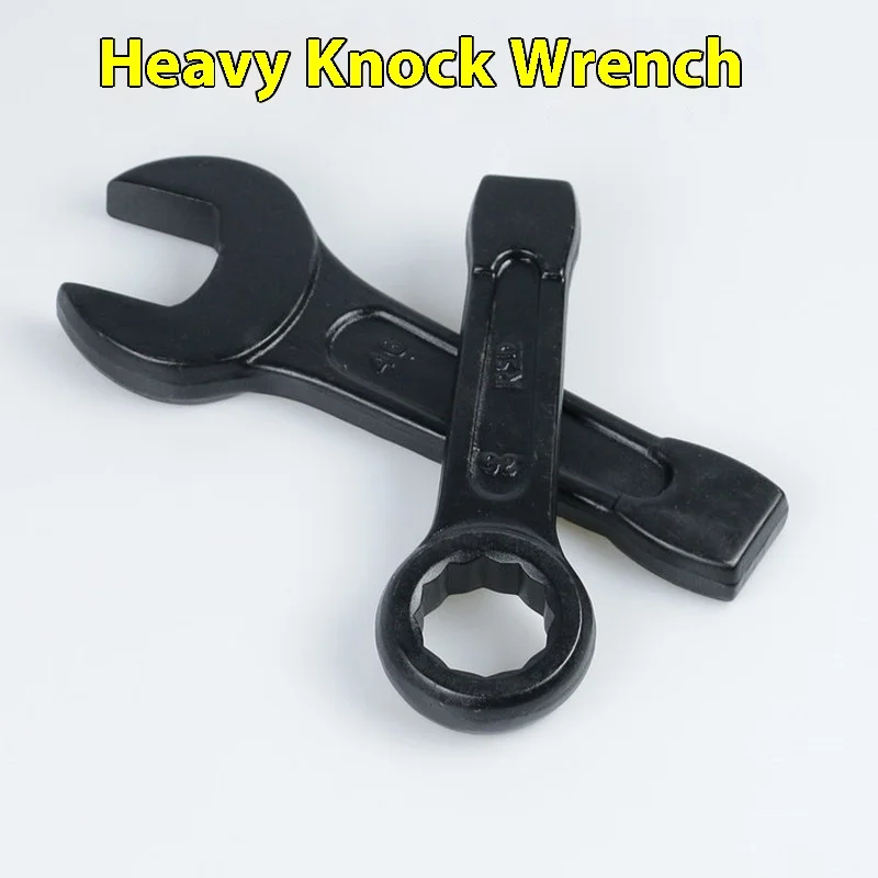 

Heavy Forging Straight Handle Tapping Open-End Wrench Ship Hardware Tool Single Head Dumb Wrench Plum Blossom Crescent Wrench