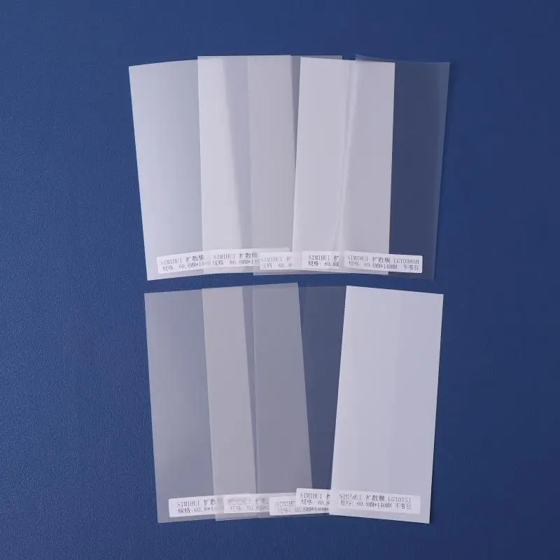 10Pcs/Set Diffusion/Reflective Film Suit LED Light Diffuser Film Box Lighting Backlight Homogenizing Film PET Light Guide Sheet