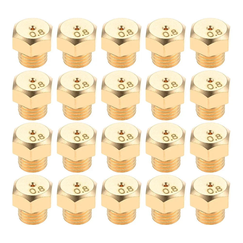 

0.8mm Brass Nozzles Natural Gas Conversion Kit Grill Burners Versatile Conversion Kit Comprehensive Replacement Set