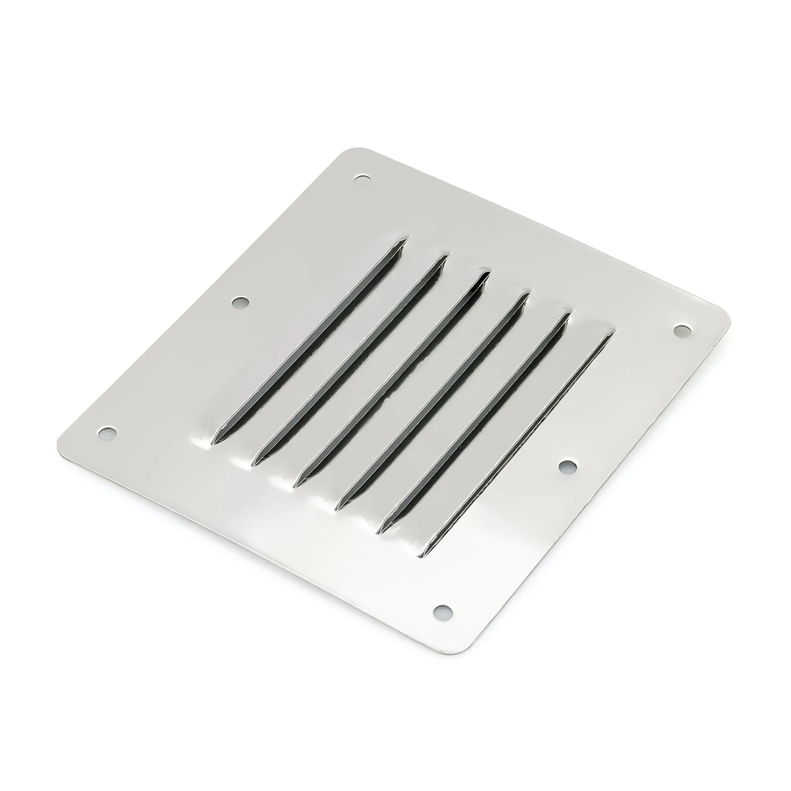 316 Stainless Steel Square & Round Air Vent Grill Ventilation Ducting Cover Louvered Ventilator for Louvered Marine Hardware