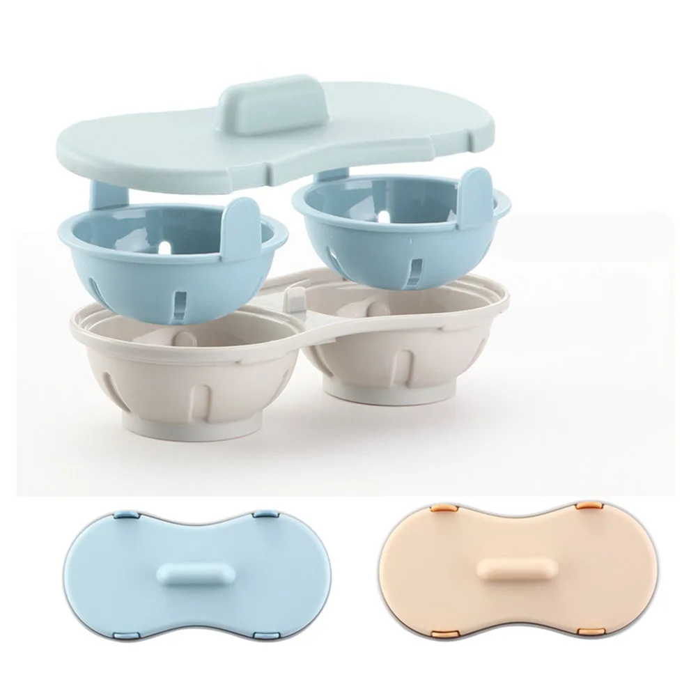 

1pc Steamed Box Mini Cooker Microwave Steamer Cup Non-Stick Lightweight Egg Boiler Steamed Egg Bowl Kitchen Utensil