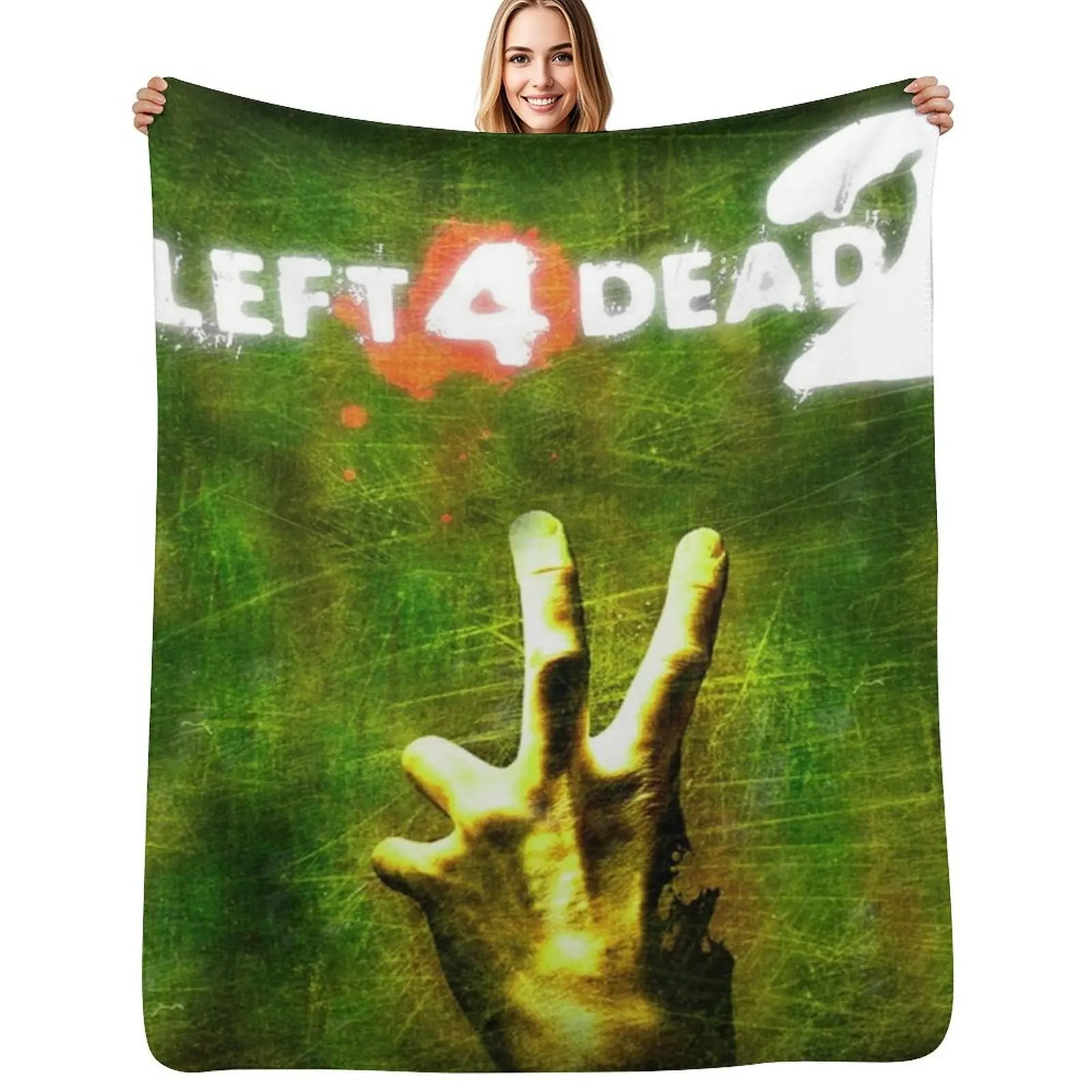 

Left 4 Dead 2 Logo Screen Throw Blanket Stylish Couch Blanket for Home Living Room