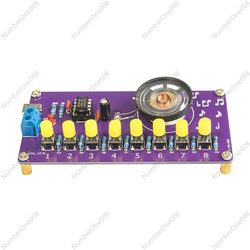 8-Note Electronic Organ Soldering Kit NE555 Fun Tech DIY PCB Project Training TJ-56-658