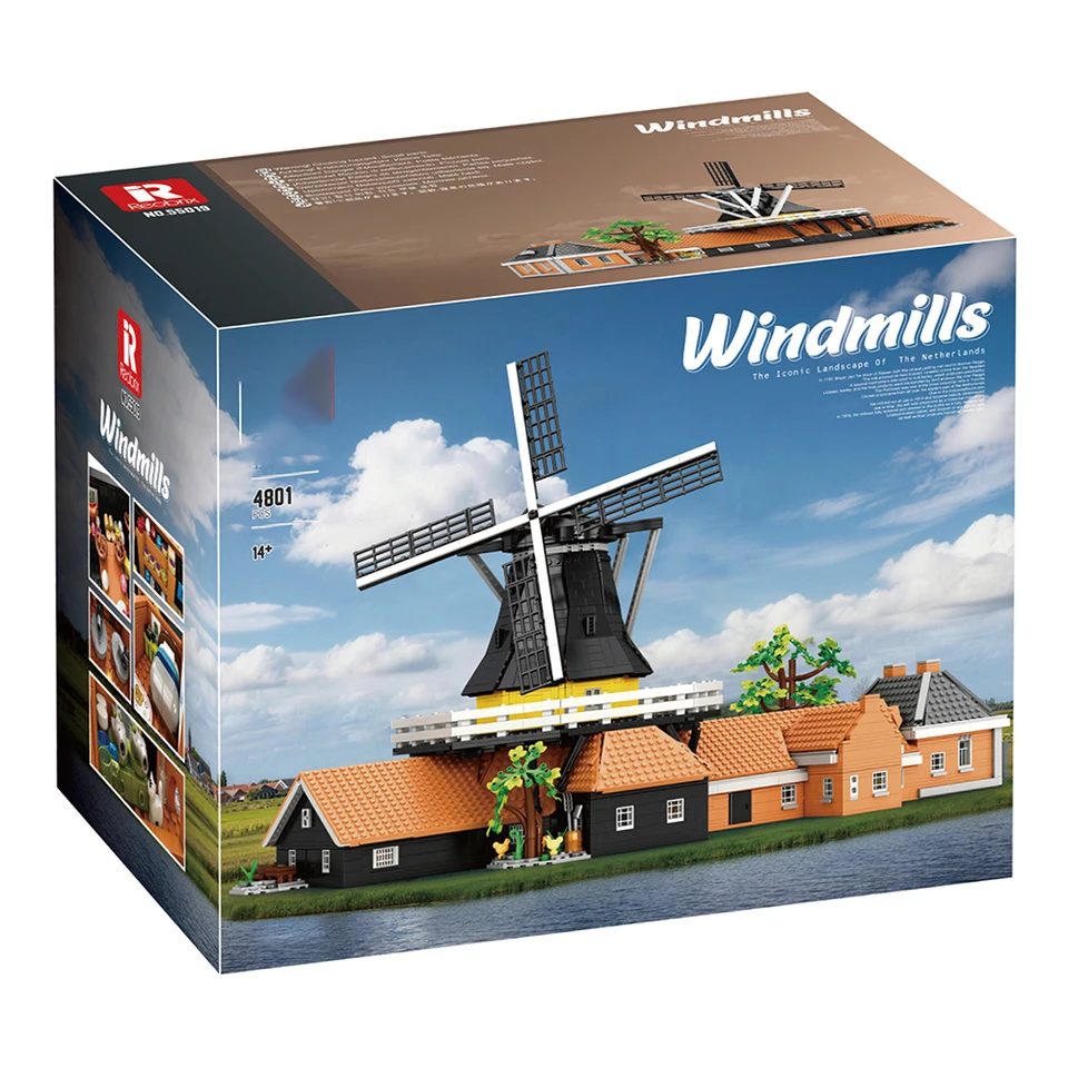 4801PCS Dutch Windmill Building Blocks Toy for Kids 14+