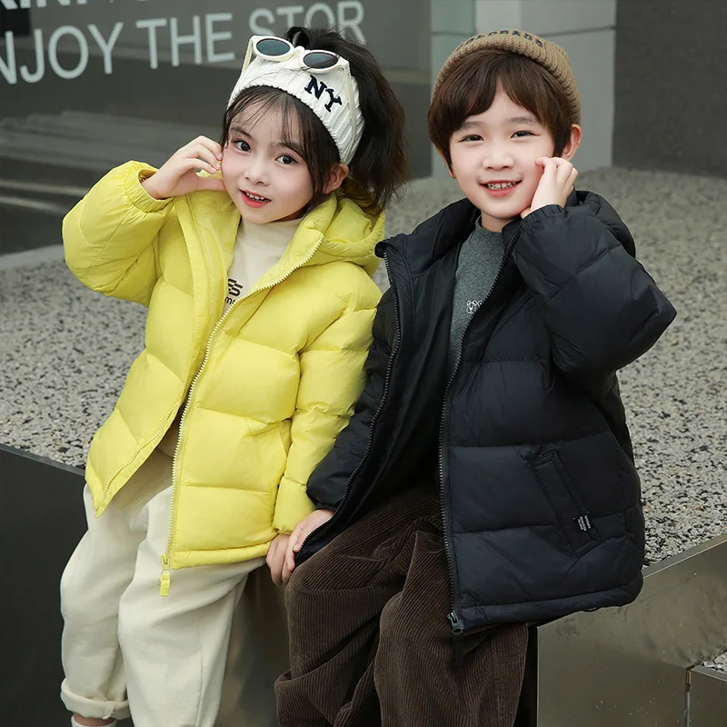 

Kids Down Coat 2024 New Autumn Winter Goose Down Children Down Jacket Warm White Duck Down CoatOvercoat for Girls Boys Jacket