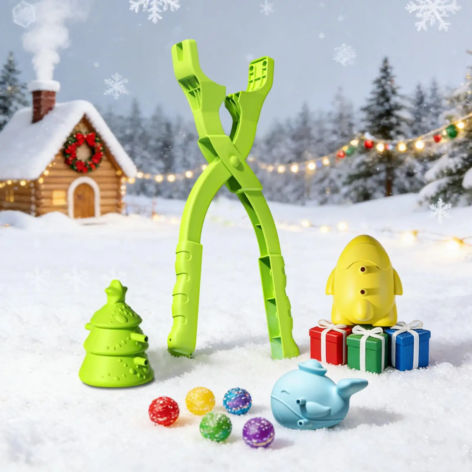 Sneeuwbalmaker Grappig winterbuitenspeelgoed Kinderen Wintersneeuw Speelspeelgoed Ball Maker voor buitenspellen Achtertuin Strandveranda